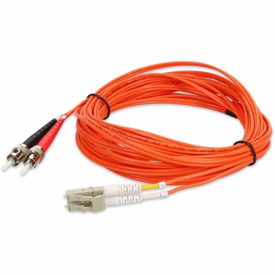 Picture of AddOn 8m LC to ST OM1 Orange Patch Cable - Patch cable - LC multi-mode (M) to ST multi-mode (M) - 8 m - fiber optic - duplex - 62.5 / 125 micron - OM1 - halogen-free - orange