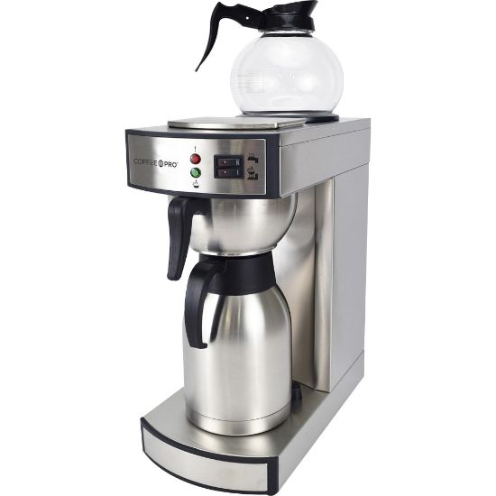 Picture of Coffee Pro Commercial Coffeemaker - 2.32 quart - Stainless Steel - Stainless Steel Body