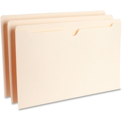 Picture of Business Source Legal Recycled File Pocket - 8 1/2in x 14in - Manila - 10% Recycled - 100 / Box