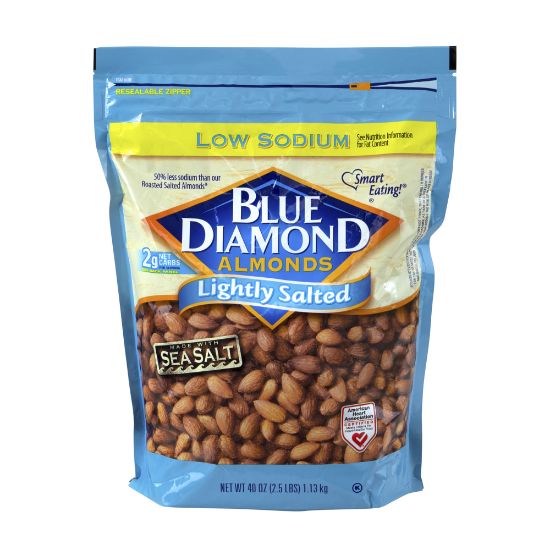 Picture of Blue Diamond Lightly Salted Almonds, 40-Oz Pouch