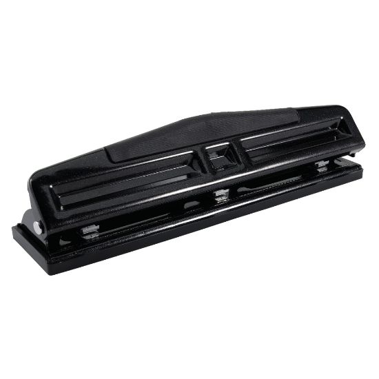 Picture of Office Depot Brand 3-Hole Adjustable Punch, Black