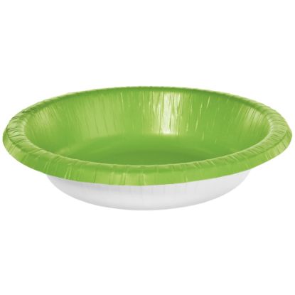 Picture of Amscan Paper Bowls, 20 Oz, Kiwi Green, 20 Bowls Per Box, Case Of 5 Boxes