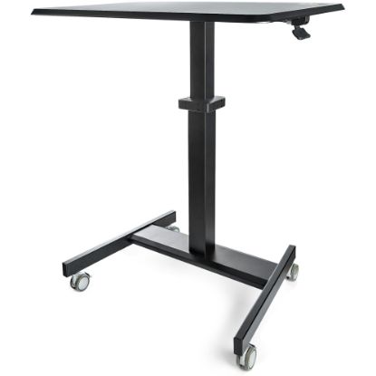 Picture of StarTech.com Mobile Standing Desk - Portable Sit-Stand Ergonomic Height Adjustable Cart on Wheels