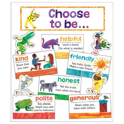 Picture of Carson-Dellosa World Of Eric Carle Positive Character Traits Mini Bulletin Board Set