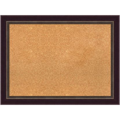 Picture of Amanti Art Cork Bulletin Board, 32in x 24in, Natural, Signore Bronze Wood Frame