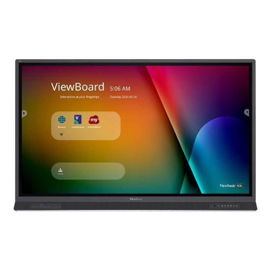 Picture of ViewSonic ViewBoard IFP6552 - 65in Diagonal Class (64.5in viewable) LED-backlit LCD display - interactive - with optional slot-in PC capability and touchscreen (multi touch) - 4K UHD (2160p) 3840 x 2160