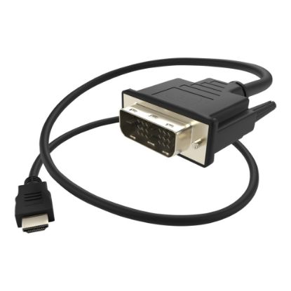 Picture of UNC Group - Adapter cable - single link - DVI-D male to HDMI male - 10 ft - black - thumbscrews, 4K support