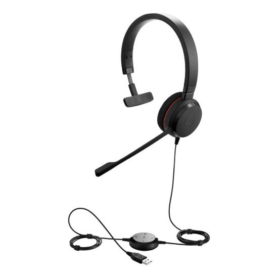 Picture of Jabra Evolve 20 MS Mono Over-Ear Headset, Black, GSA4993-823-109