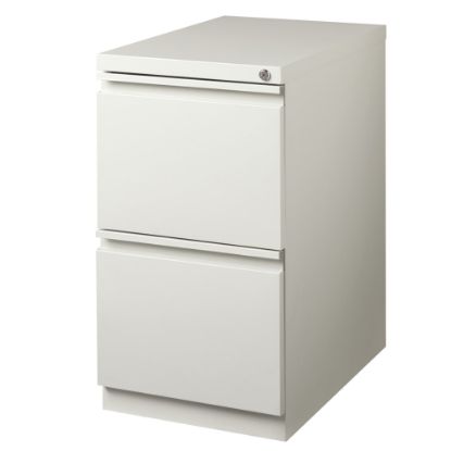 Picture of WorkPro 23inD Vertical 2-Drawer Mobile Pedestal File Cabinet, Light Gray