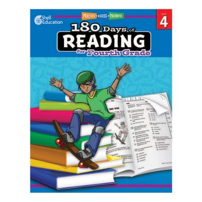 Picture of Shell Education 180 Days Of Reading Workbook, Grade 4