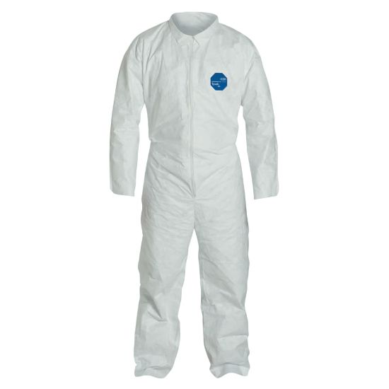 Picture of DuPont Tyvek 400 Coveralls, Large, White, Pack Of 25 Coveralls