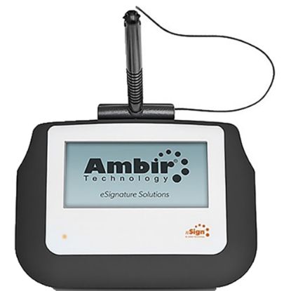 Picture of Ambir nSign 110 Signature Pad - Passive Stylus - Wired - 4in LCD - 320 x 160 - USB