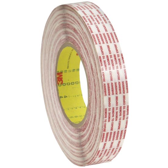 Picture of 3M 476XL Double-Sided Extended Liner Tape, 3in Core, 0.5in x 360 Yd., Clear, Case Of 2