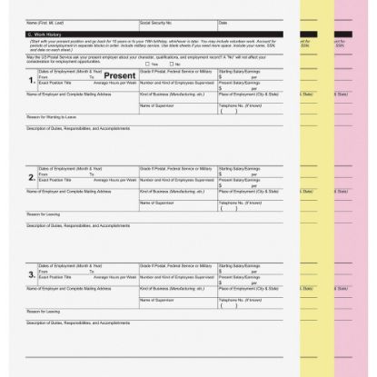 Picture of PM Printer Reverse Carbonless Copy Paper, Yellow/Pink, Letter (8.5in x 11in), 835 Sheets Per Case, 20 Lb