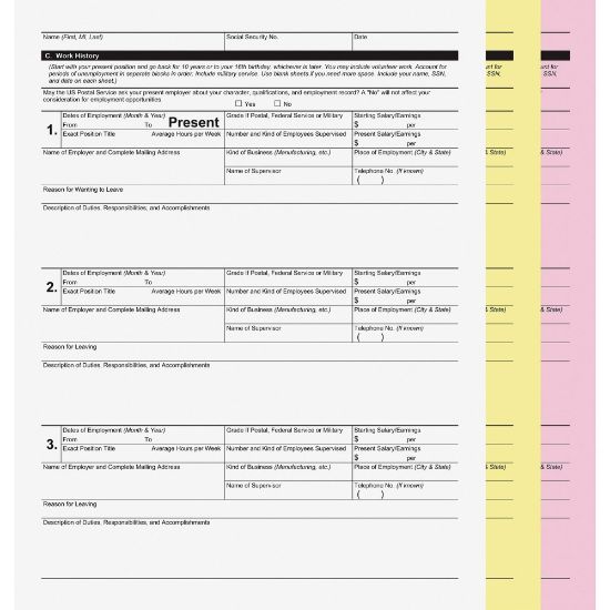 Picture of PM Printer Reverse Carbonless Copy Paper, Yellow/Pink, Letter (8.5in x 11in), 835 Sheets Per Case, 20 Lb