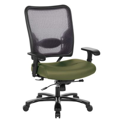 Picture of Office Star 75 Series Big & Tall Ergonomic Double AirGrid Back And Custom Fabric Seat Chair, Sage