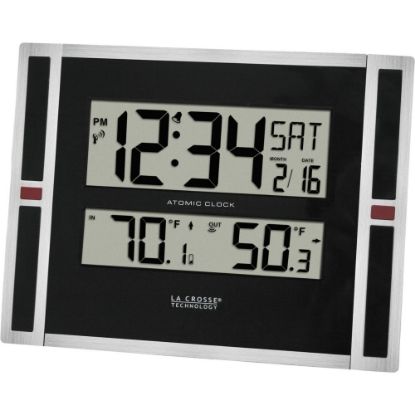 Picture of La Crosse Technology Digital Atomic Wall Clock - Digital - Atomic - Plastic Case