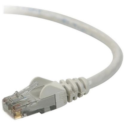 Picture of Belkin 1ft CAT6 Ethernet Patch Cable Snagless, RJ45, M/M, Gray - Patch cable - RJ-45 (M) to RJ-45 (M) - 1 ft - UTP - CAT 6 - molded, snagless - gray - for Omniview SMB 1x16, SMB 1x8; OmniView SMB CAT5 KVM Switch