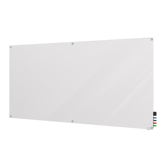 Picture of Ghent Harmony Non-Magnetic Dry-Erase Whiteboard, Glass, 48in x 60in, White