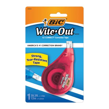 Picture of BIC Wite Out Brand EZ Correct Correction Tape, 1/6in x 471 3/5in, White, Pack of 1