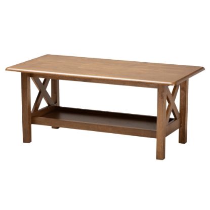 Picture of Baxton Studio Coffee Table, 17-1/2inH x 40-15/16inW x 20-7/8inD, Walnut Brown