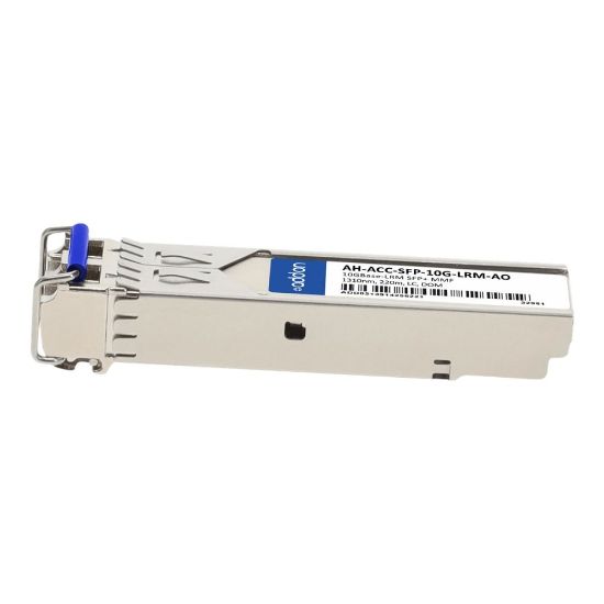 Picture of AddOn - SFP+ transceiver module (equivalent to: Aerohive AH-ACC-SFP-10G-LRM) - 10 GigE - 10GBase-LRM - LC multi-mode - up to 722 ft - 1310 nm - TAA Compliant - for Aerohive Networks SR2124P