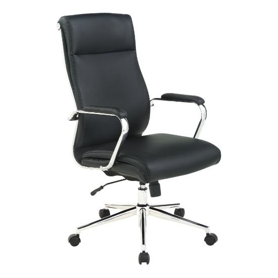 Picture of Office Star Dillon Ergonomic Antimicrobial Fabric High-Back Managers Office Chair, Black