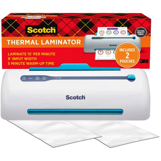 Picture of Scotch Smart Thermal Laminator, 9-1/2in Width, 1 Thermal Laminator, Never Jam Technology Automatically Prevents Misfed Items