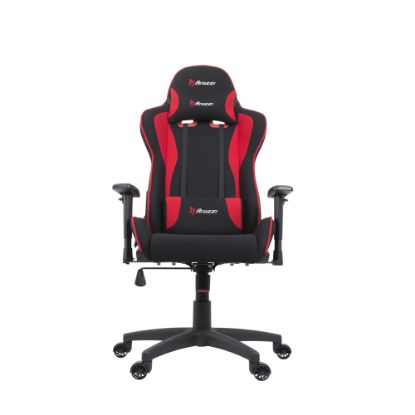 Picture of Arozzi Forte Ergonomic Fabric High-Back Gaming Chair, Black/Red