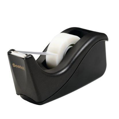 Picture of Scotch Desktop Tape Dispenser, Black, 2.8 in. x 2.3 in x 6.3 in., 12 Each/Case (C60-BK)