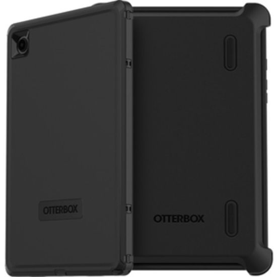 Picture of OtterBox Galaxy Tab A8 Defender Series Case - For Samsung Galaxy Tab A8 Tablet - Black - Clog Resistant, Drop Resistant, Dirt Resistant, Dust Resistant, Lint Resistant - Polycarbonate, Synthetic Rubber - 10.5in Maximum Screen Size Supported - 1 Pack