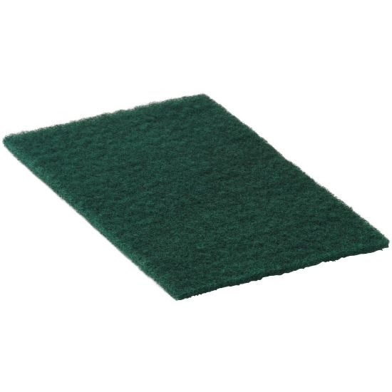 Picture of Americo Medium-Duty Hand Pads, 7in x 8-11/16in, Green, Pack Of 20 Pads