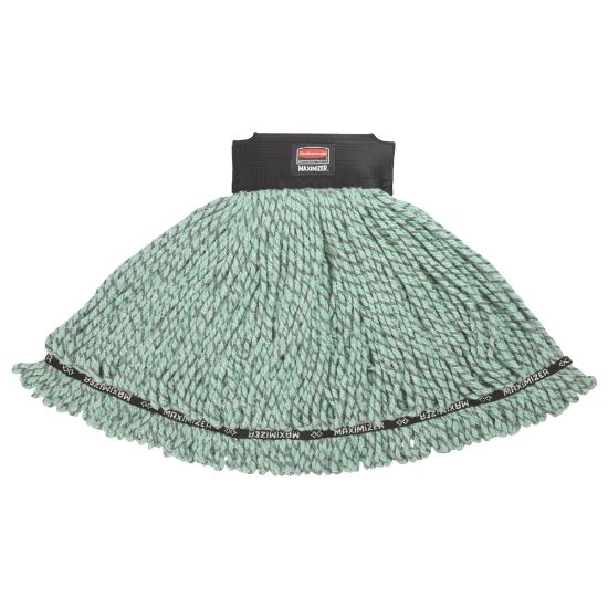 Picture of Rubbermaid Maximizer Microfiber Blend Mop Head, Medium, Green