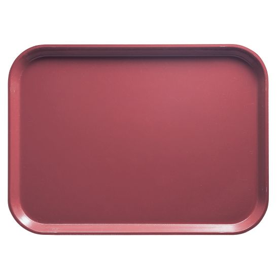 Picture of Cambro Camtray Rectangular Serving Trays, 14in x 18in, Raspberry Cream, Pack Of 12 Trays