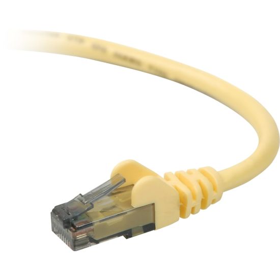 Picture of Belkin 900 Series Cat. 6 UTP Patch Cable - RJ-45 Male - RJ-45 Male - 30ft - Yellow