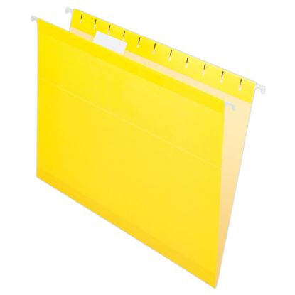 Picture of Pendaflex Premium Reinforced Color Hanging File Folders, Letter Size, Yellow, Pack Of 25 Folders