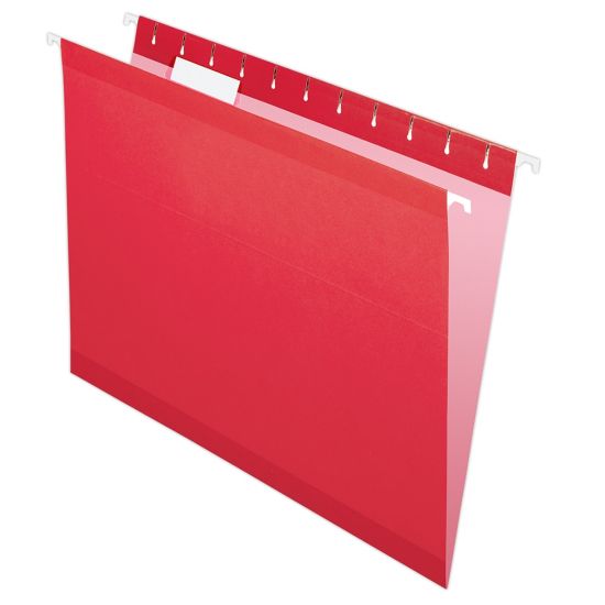 Picture of Pendaflex Premium Reinforced Color Hanging File Folders, Letter Size, Red, Pack Of 25 Folders