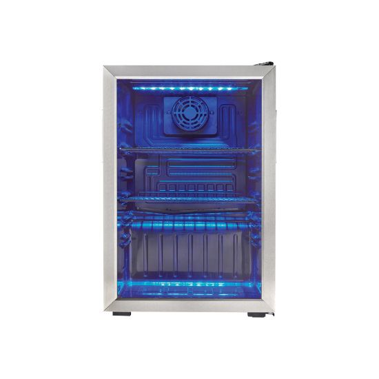 Picture of Danby DBC026A1BSSDB - Drinks chiller - width: 17.5 in - depth: 19.7 in - height: 27.1 in - 2.6 cu. ft - stainless steel