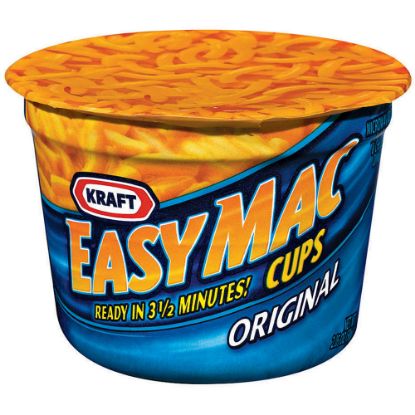 Picture of Kraft Easy Mac Original Microwave Single Serve Dinners, 2.05 Oz, Box Of 10