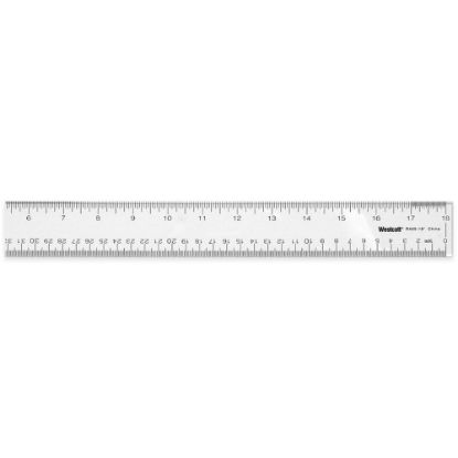 Picture of Westcott Transparent Acrylic Ruler, 18in