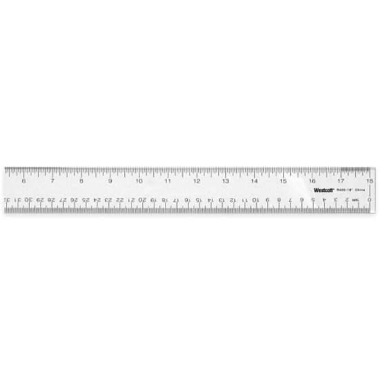 Picture of Westcott Transparent Acrylic Ruler, 18in