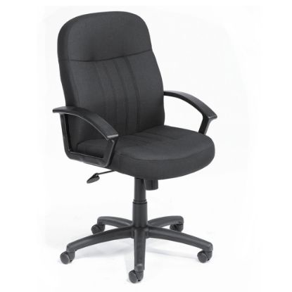 Picture of Boss Office Products Mid-Back Fabric Chair, Black