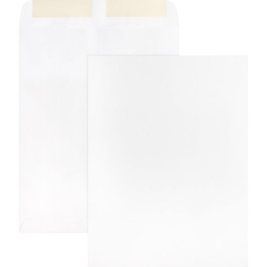 Picture of Business Source 28 lb. White Catalog Envelopes - Catalog - #10 1/2 - 9in Width x 12in Length - 28 lb - Gummed - Wove - 250 / Box - White