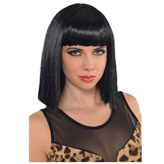 Picture of Amscan Blunt Bob Wig, One Size, Ebony