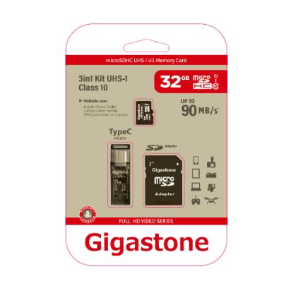 Picture of Dane-Elec Gigastone Full HD Class10 U1 Video MicroSDHC Card, 32GB