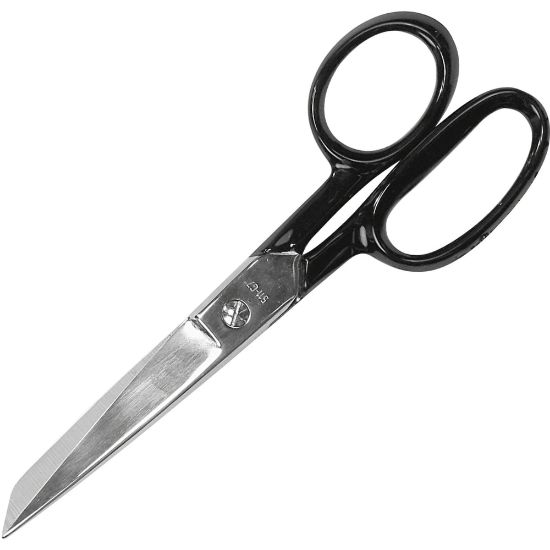 Picture of Westcott Hot Forged Shear - 3.12in Cutting Length - 7in Overall Length - Straight-left - Carbon Steel - Pointed Tip - Black - 1 Each