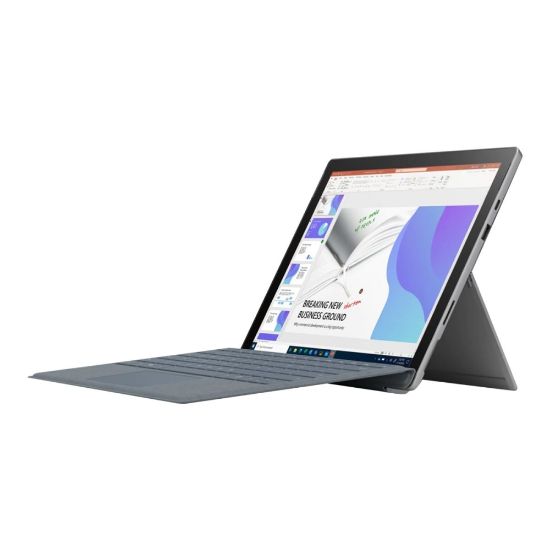 Picture of Microsoft Surface Pro 7+ Tablet - 12.3in - Intel Core i3 11th Gen i3-1115G4 Dual-core 3 GHz - 8 GB RAM - 128 GB SSD - Windows 10 Pro - Platinum  - 2736 x 1824  - 5 Megapixel Front Camera - 15 Hour Maximum Battery