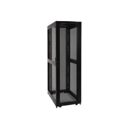 Picture of Tripp Lite 45U Rack Enclosure Server Cabinet Doors No Sides 3000lb Capacity - Rack cabinet - black - 45U - 19in