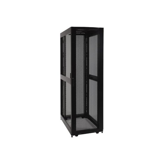 Picture of Tripp Lite 45U Rack Enclosure Server Cabinet Doors No Sides 3000lb Capacity - Rack cabinet - black - 45U - 19in