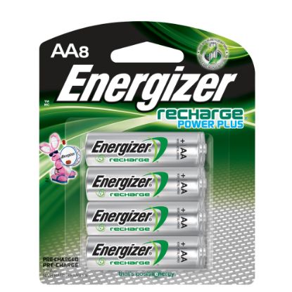 Picture of Energizer Rechargeable NiMH AA Batteries, Pack Of 8